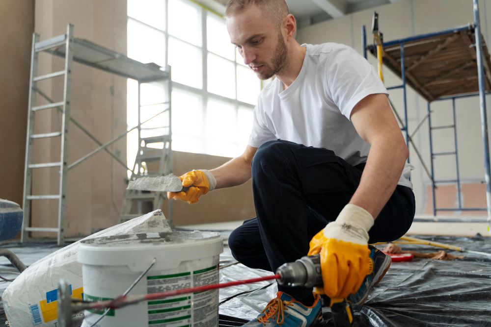 person-renovating